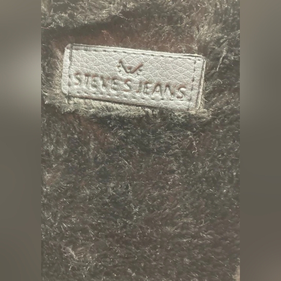 Steve’s Jeans Sherpa Lined Hoodie Zip-Up Sweat Jacket Size L NWT MSRP $58 - Picture 4 of 6